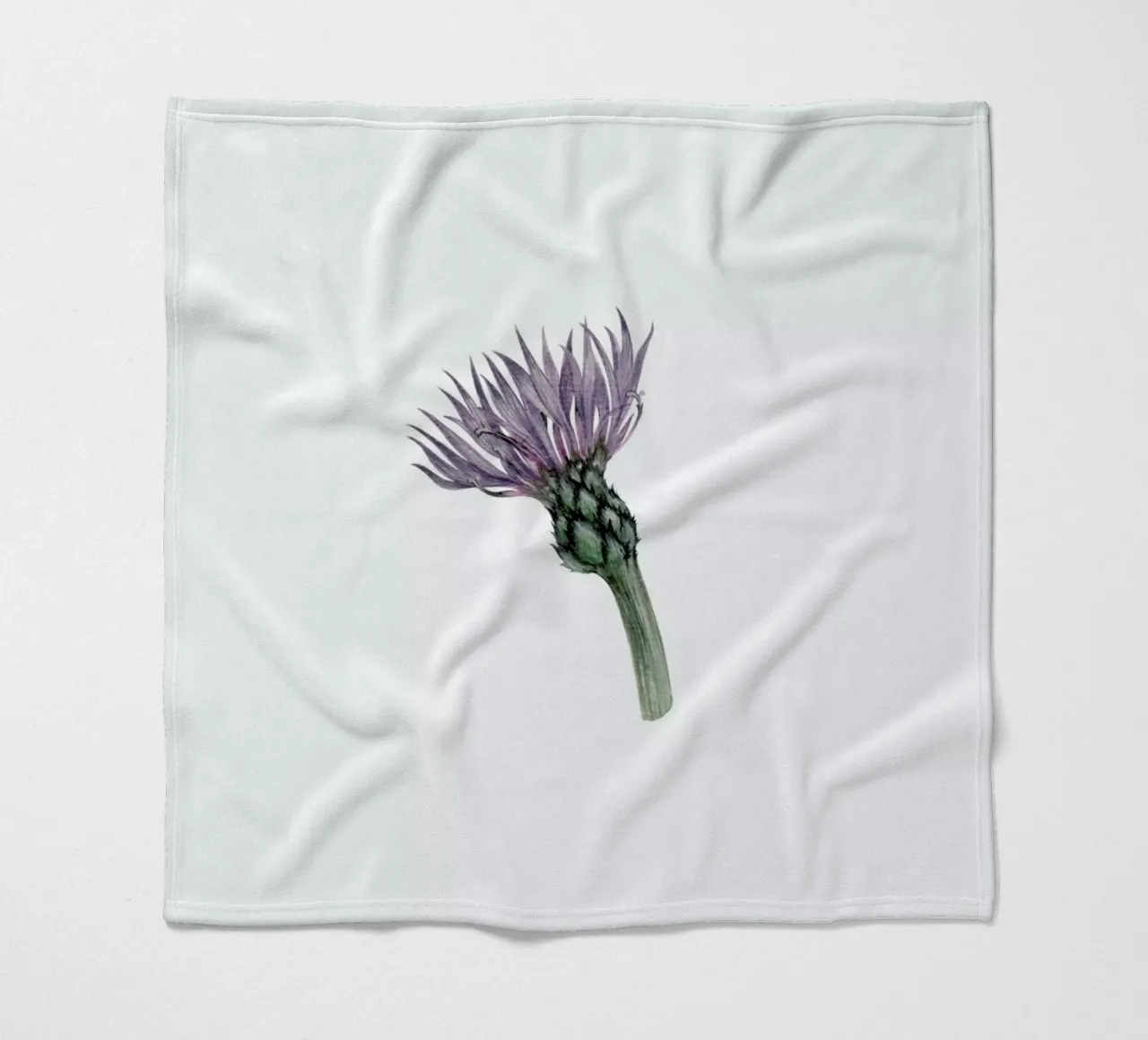 Cornflower fleece blanket by Maria Vdovichenko