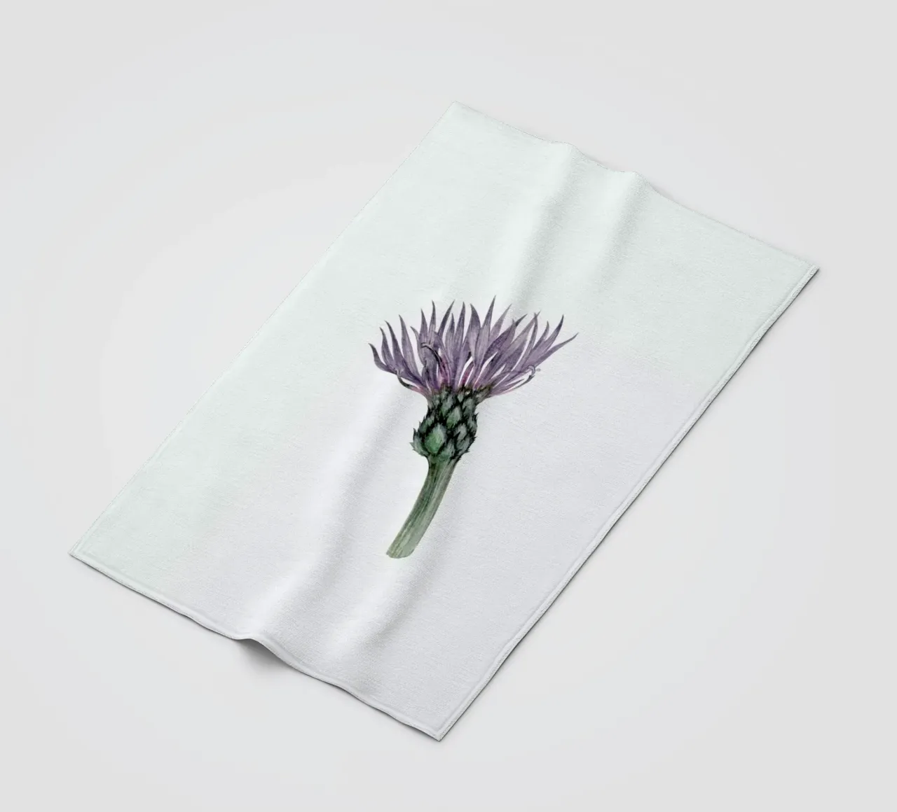 Cornflower fleece blanket by Maria Vdovichenko