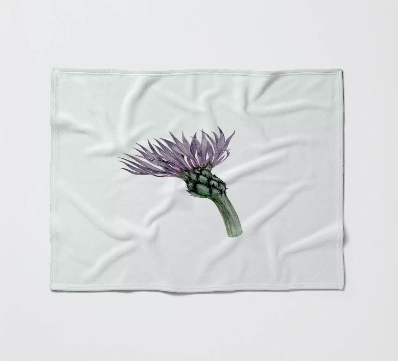 Cornflower fleece blanket by Maria Vdovichenko