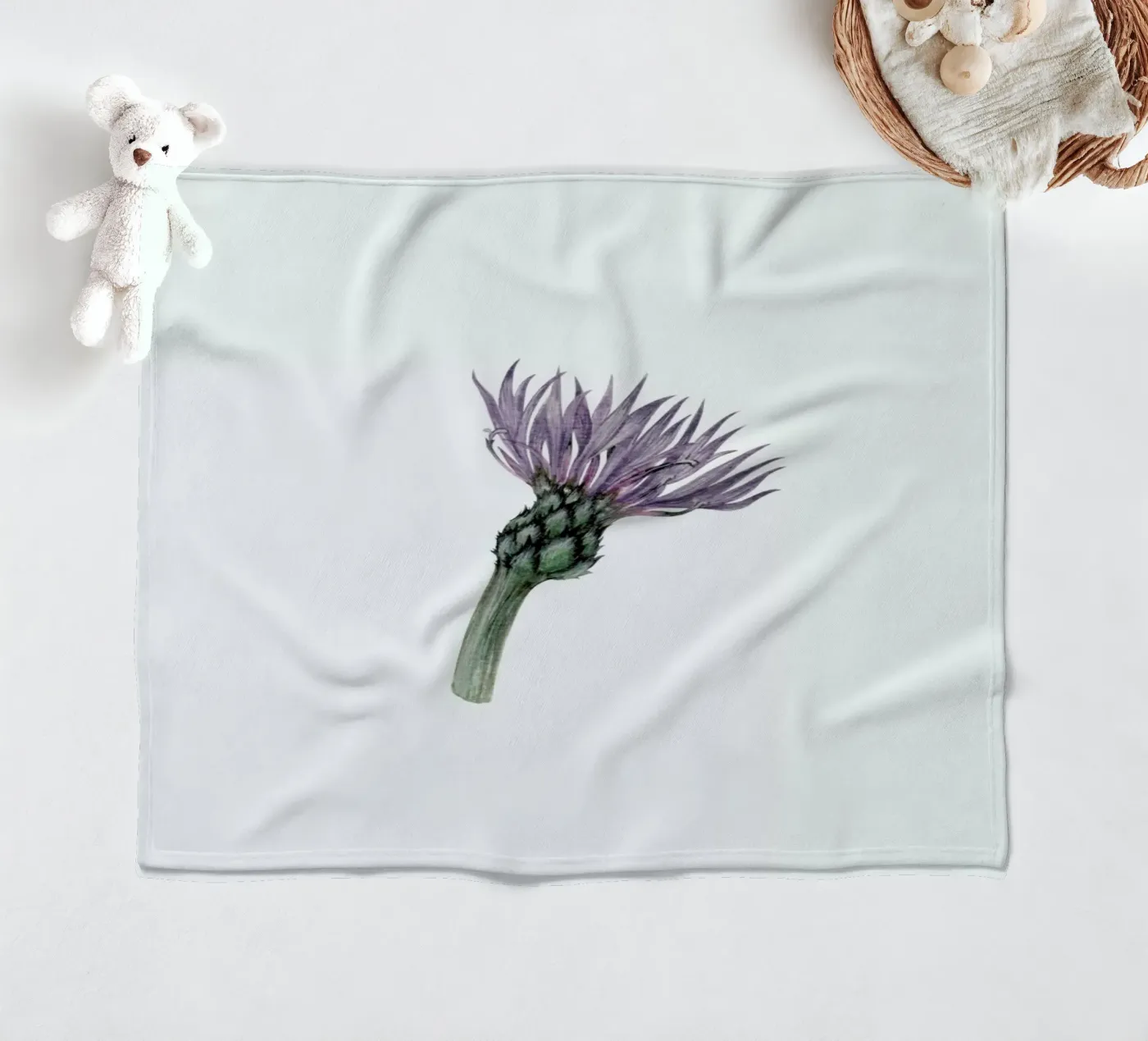 Cornflower Fleecedecke von Maria Vdovichenko