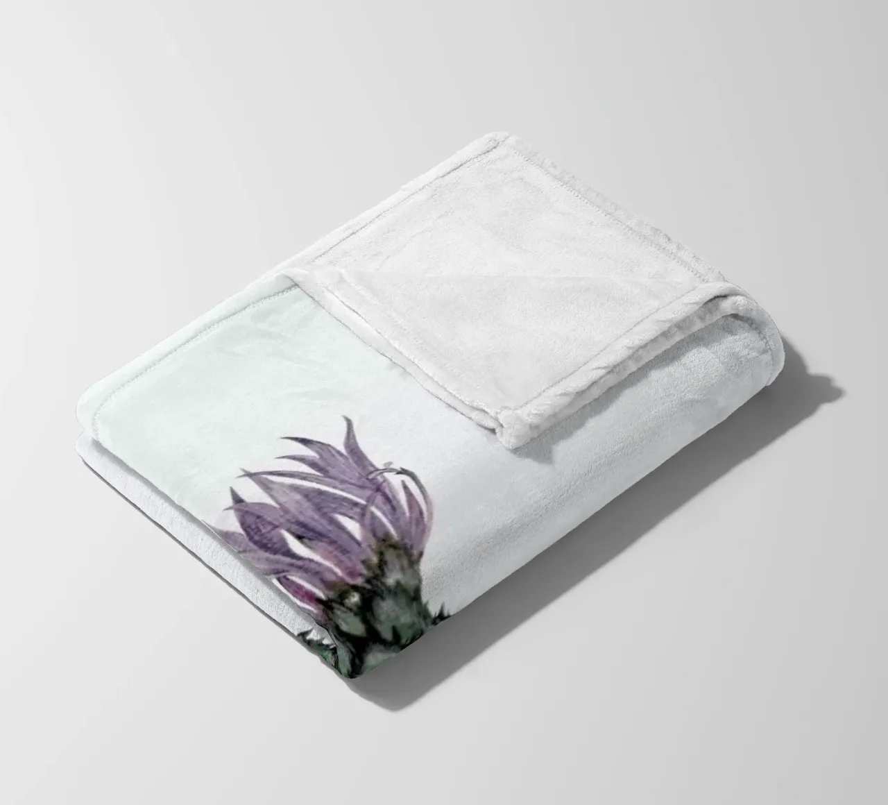 Cornflower fleece blanket by Maria Vdovichenko