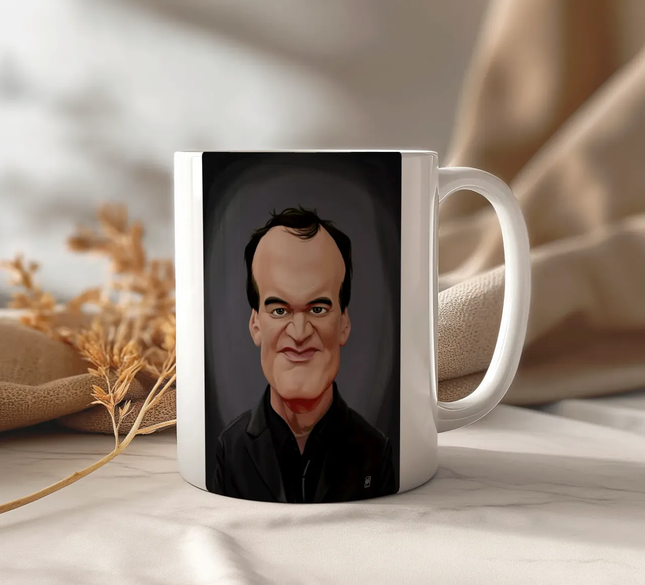 Quentin Tarantino tazza in ceramica da Rob Art | Illustration