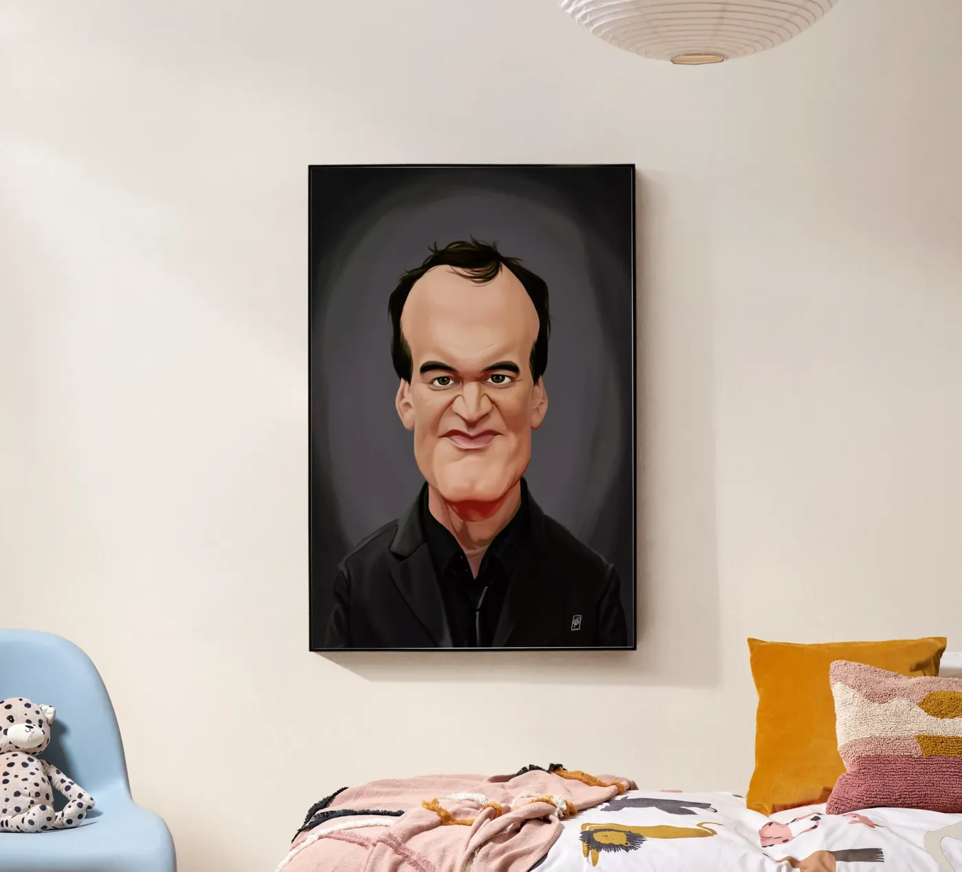 Quentin Tarantino plexiglass da Rob Art | Illustration
