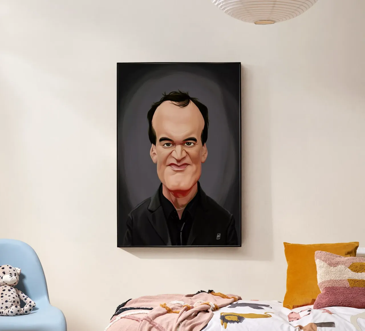 Quentin Tarantino plexiglass da Rob Art | Illustration