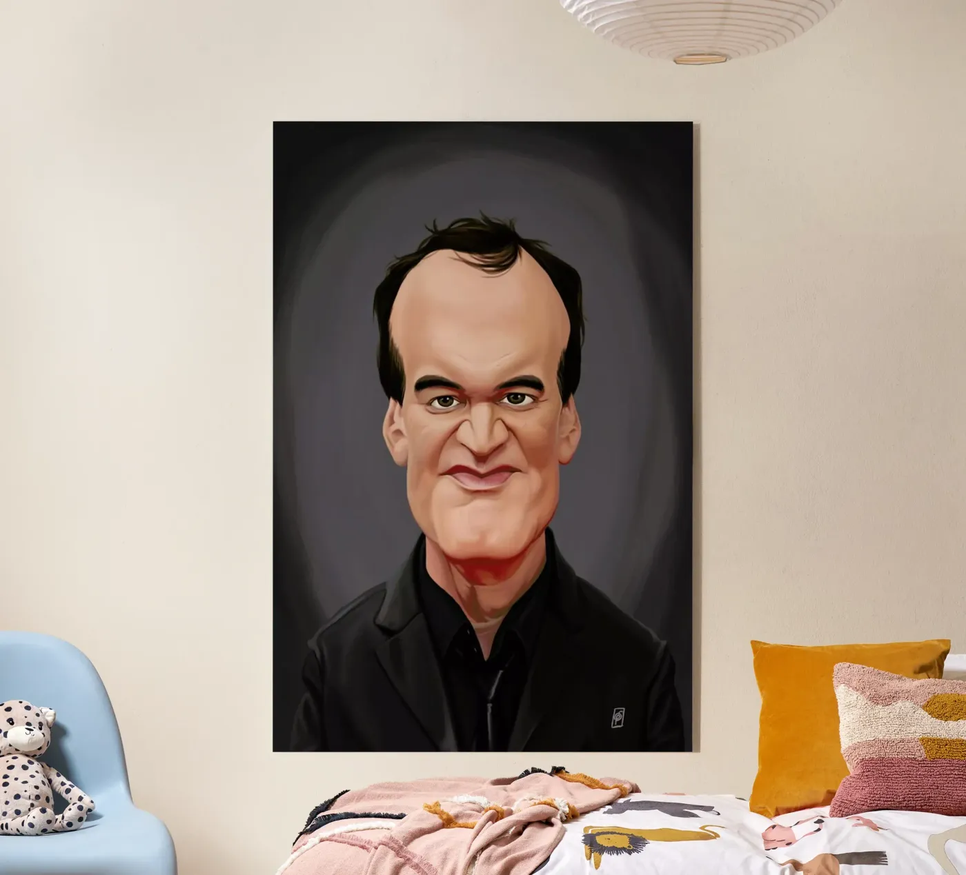 Quentin Tarantino plexiglass da Rob Art | Illustration