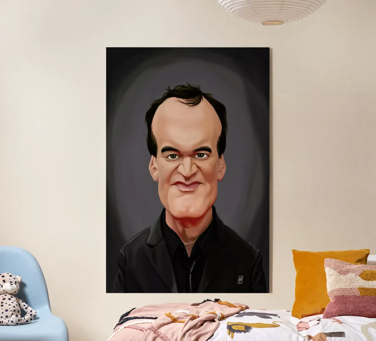 Quentin Tarantino plexiglass da Rob Art | Illustration