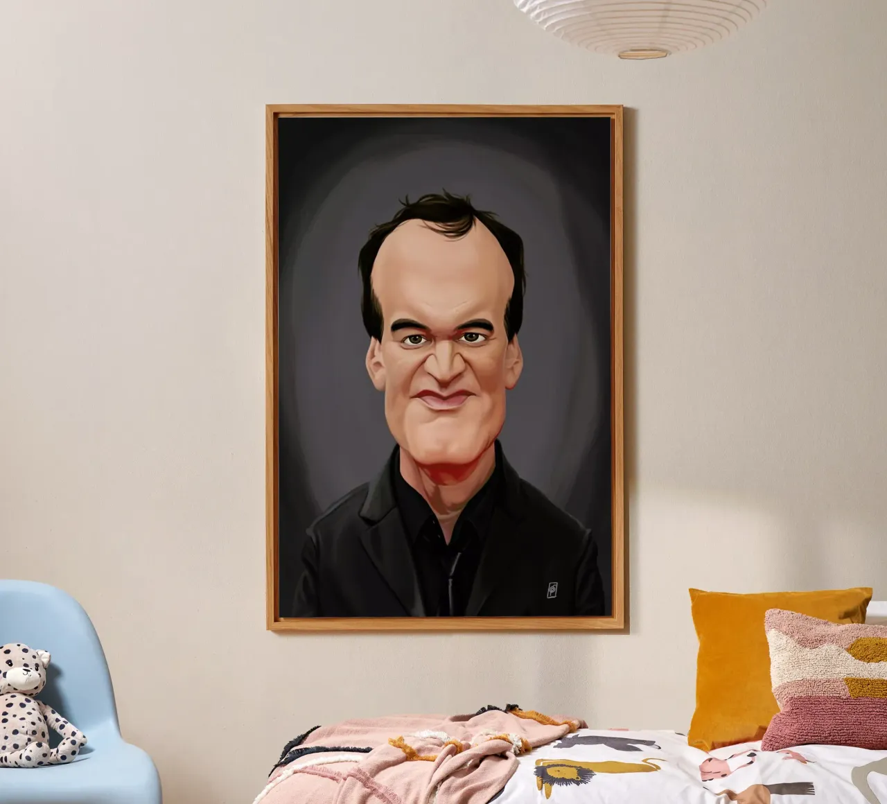 Quentin Tarantino alluminio dibond da Rob Art | Illustration