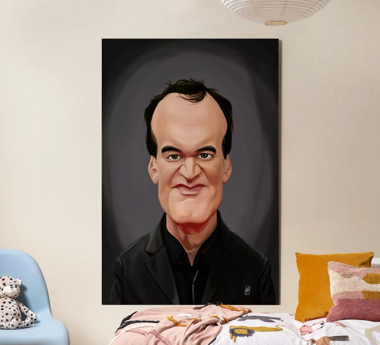 Quentin Tarantino alluminio dibond da Rob Art | Illustration