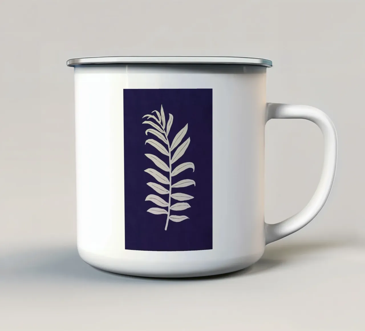 Areca Palmata Deepnight Moon tazza in smalto da Elena Veronese