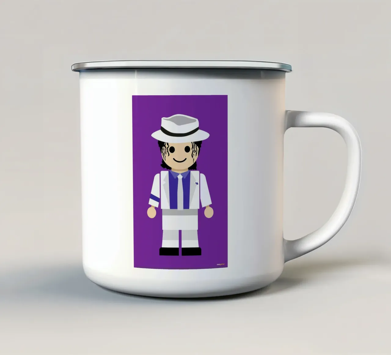 Michael Jackson 1 Toy tazza in smalto da Rafa Gomes