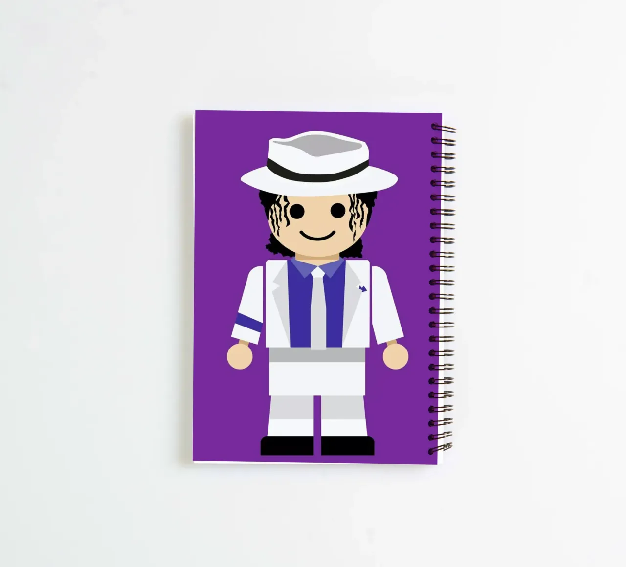 Michael Jackson 1 Toy spiral notebook by Rafa Gomes
