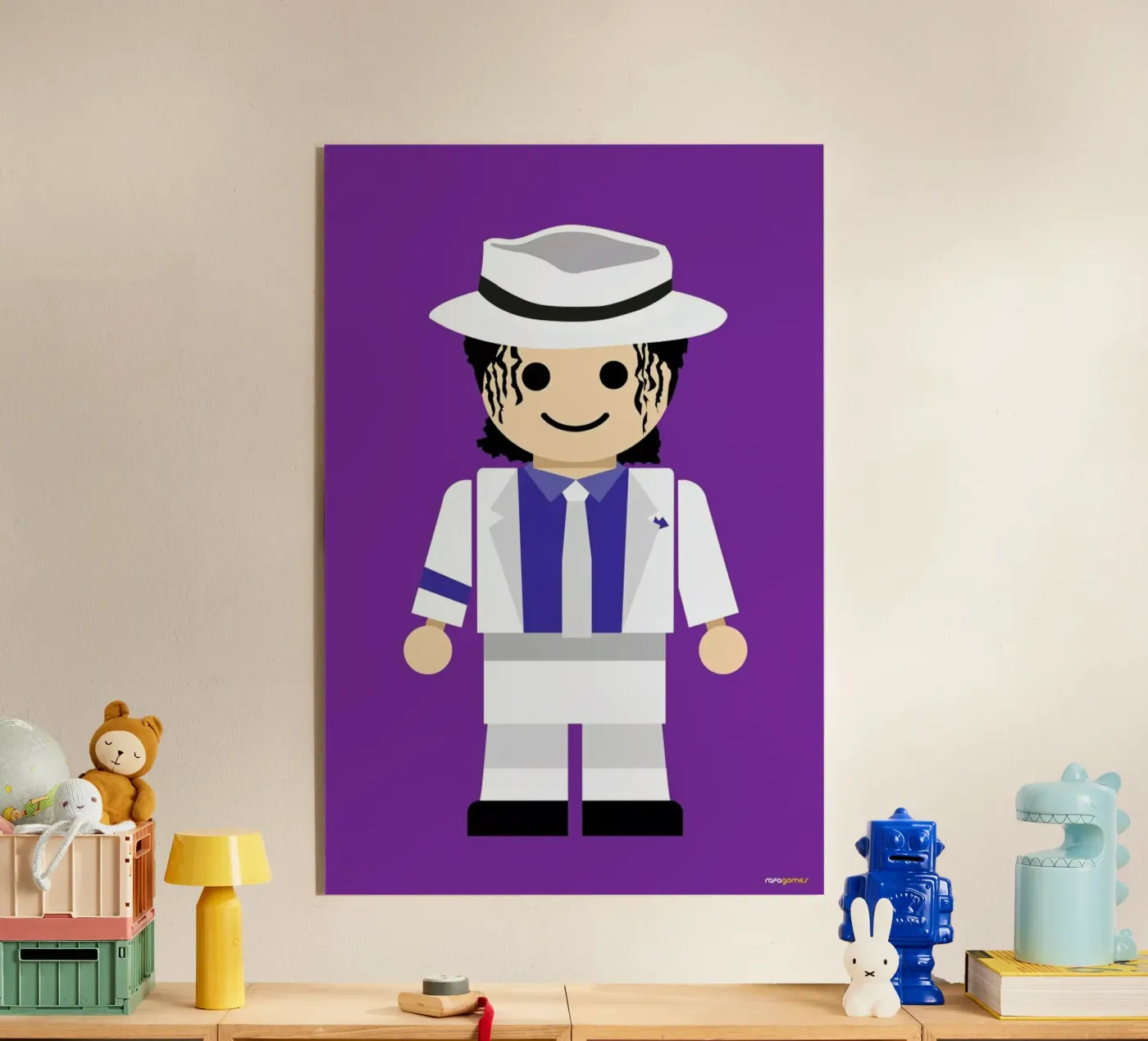 Michael Jackson 1 Toy plexiglass da Rafa Gomes