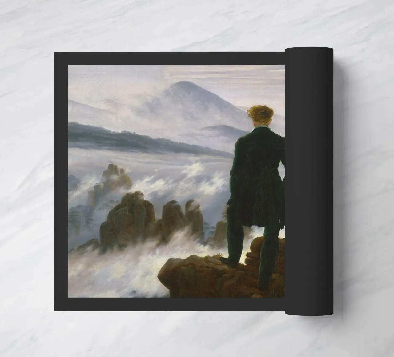 Caspar David Friedrich - Viandante sopra il mare di nebbia zerbino da Timeless Artworks