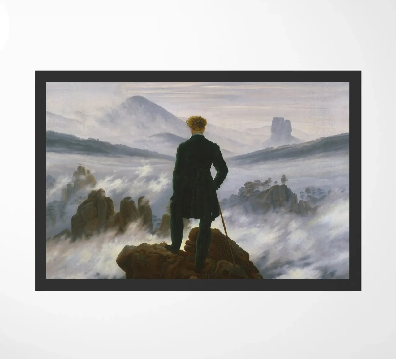 Caspar David Friedrich - Viandante sopra il mare di nebbia zerbino da Timeless Artworks