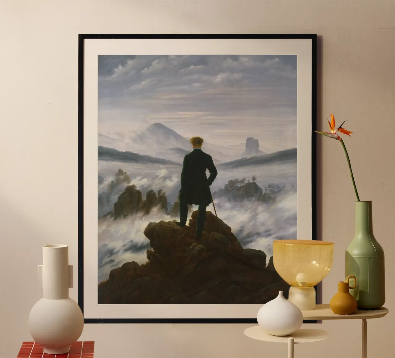Caspar David Friedrich - Wanderer über dem Nebelmeer Hahnemühle von Timeless Artworks