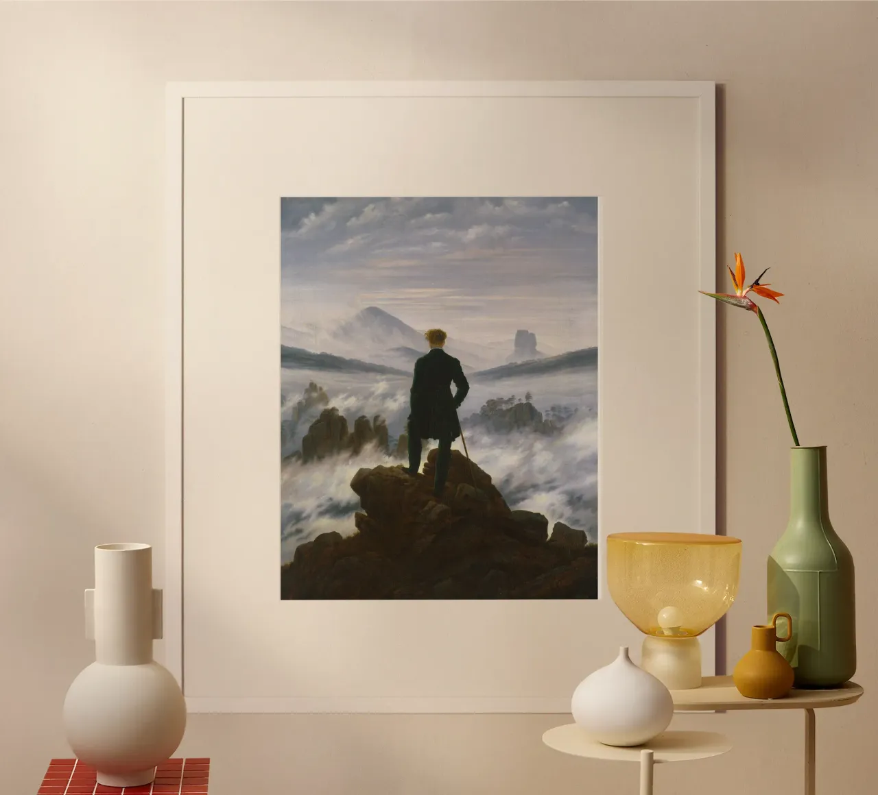 Caspar David Friedrich - Wanderer über dem Nebelmeer Hahnemühle von Timeless Artworks