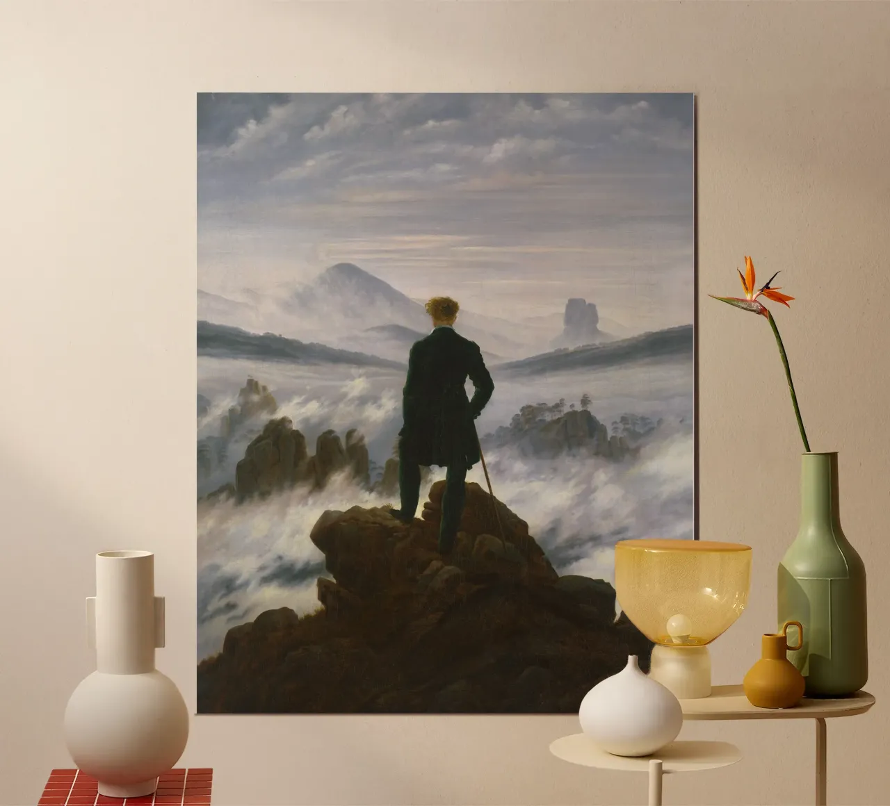 Caspar David Friedrich - Wanderer über dem Nebelmeer Hahnemühle von Timeless Artworks