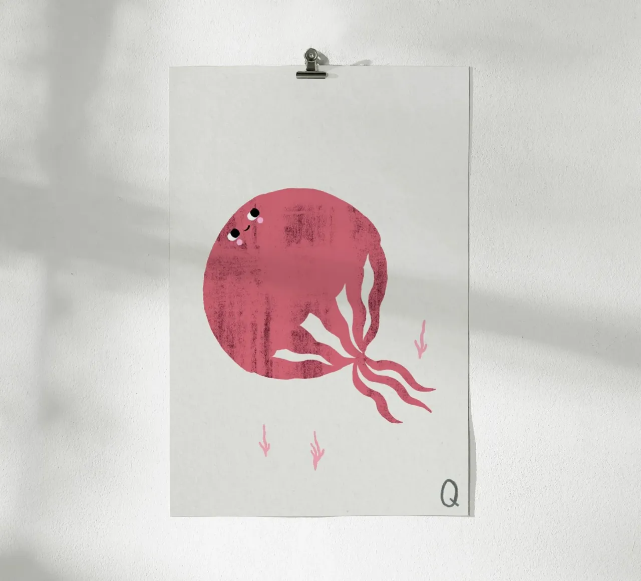 ABC Kids - Quail poster con telaio in plastica da typealive