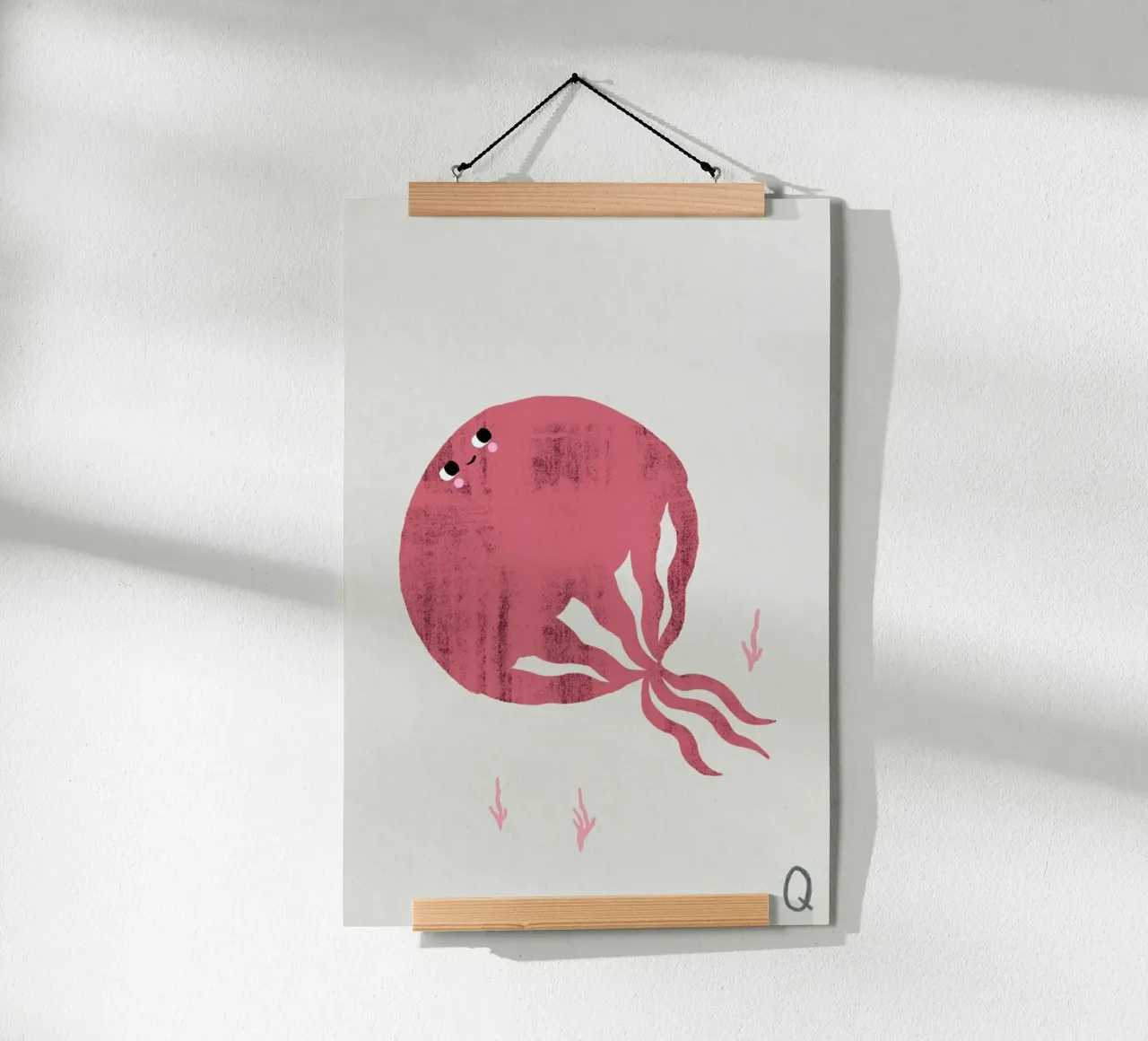 ABC Kids - Quail poster con telaio in plastica da typealive
