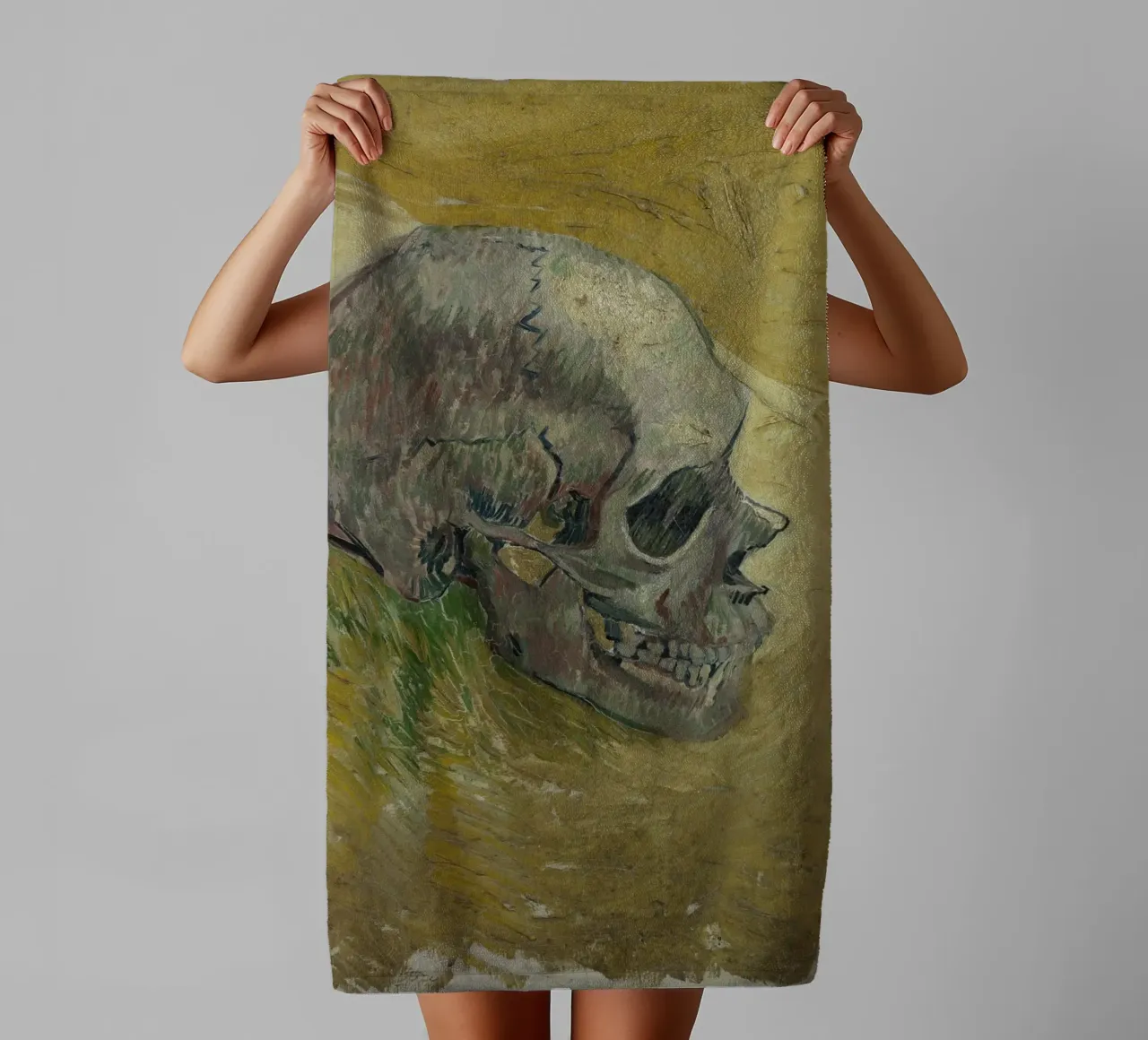 Vincent Van Gogh - Cranio 2 asciugamano da bagno da Timeless Artworks