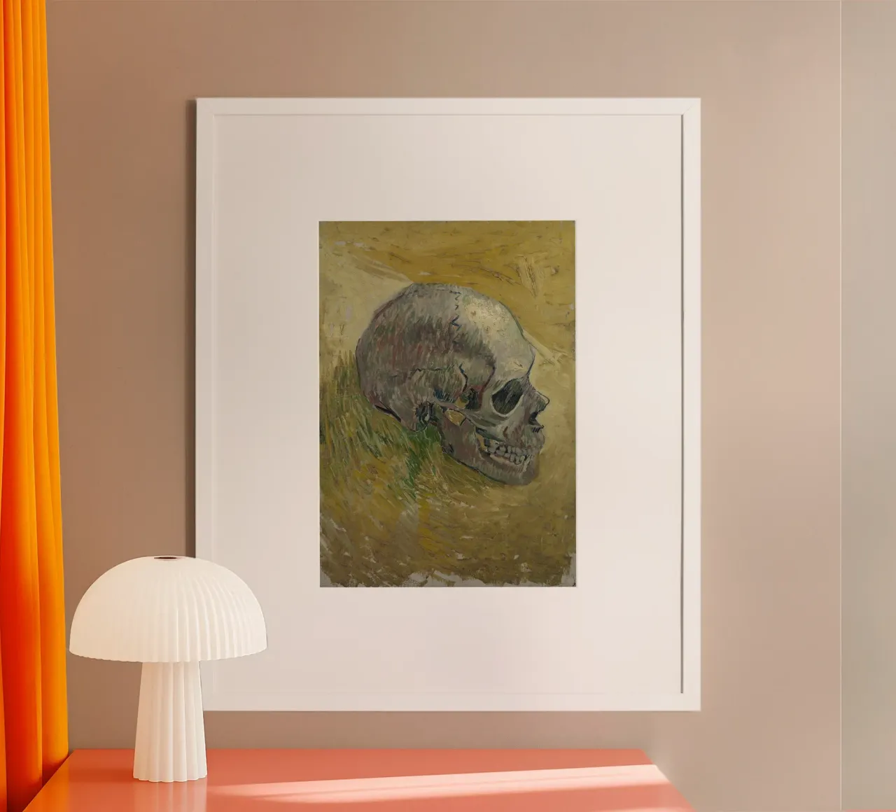 Vincent Van Gogh - Cranio 2 poster con telaio in plastica da Timeless Artworks