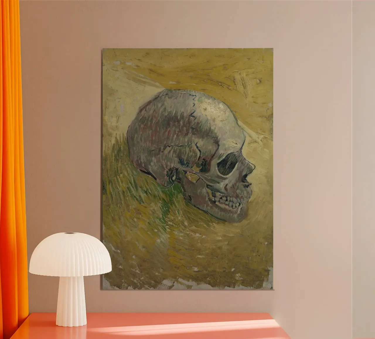 Vincent Van Gogh - Cranio 2 poster con telaio in plastica da Timeless Artworks