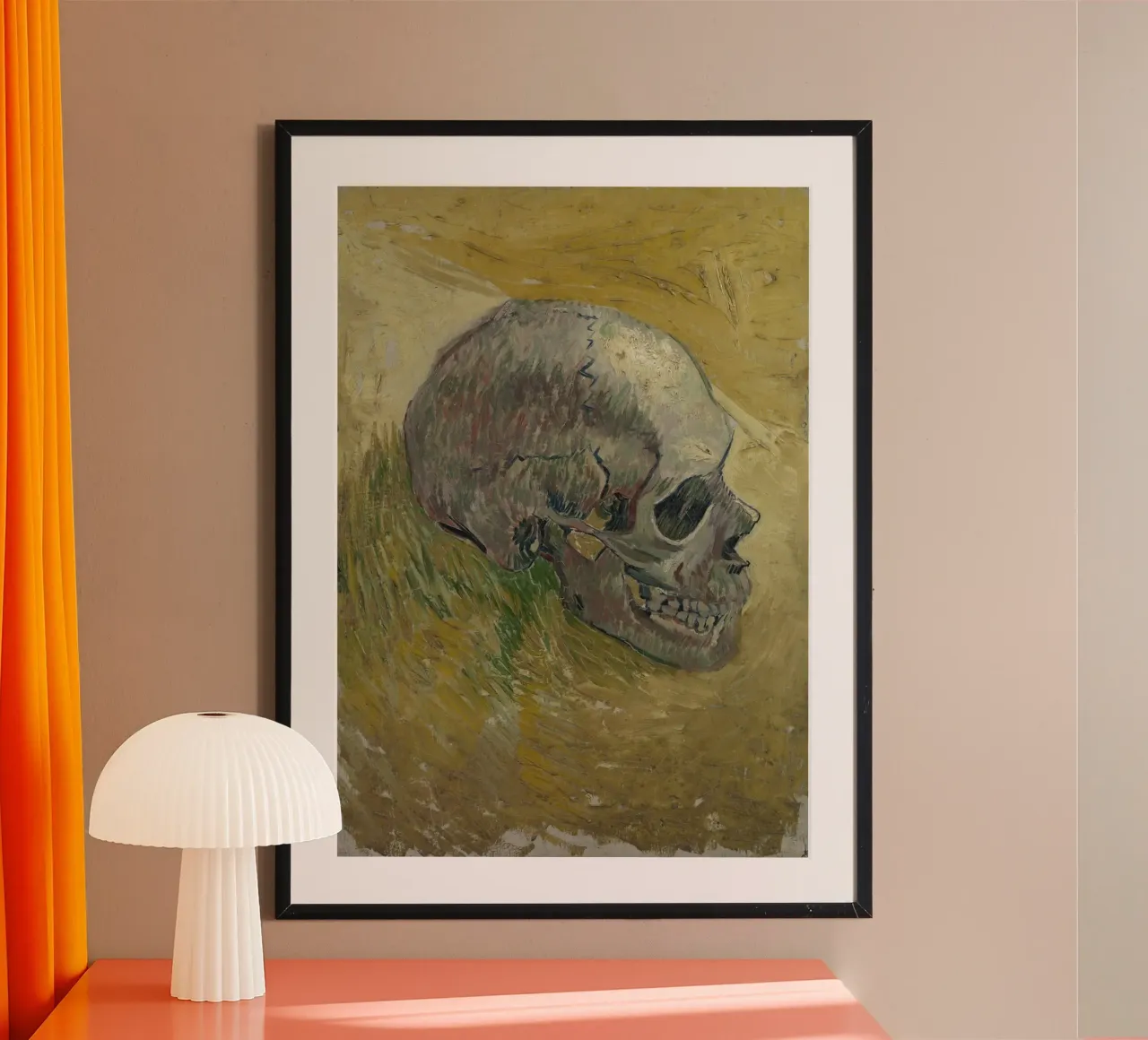 Vincent Van Gogh - Cranio 2 poster con telaio in plastica da Timeless Artworks