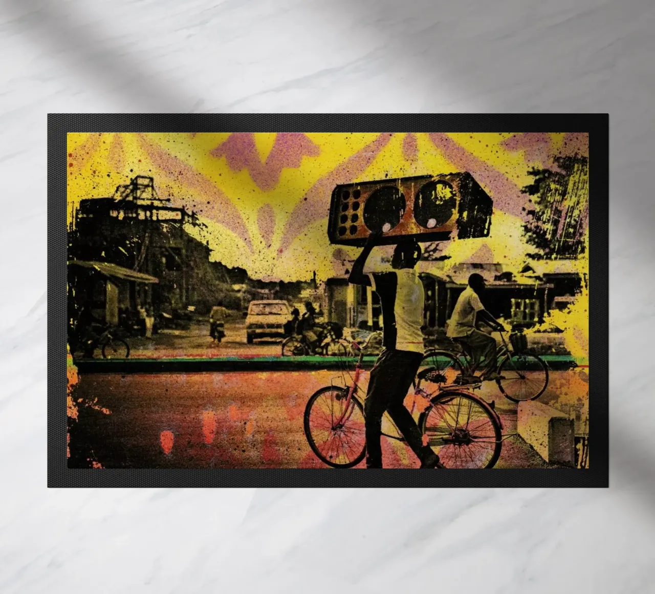 Beat Record doormat by Tameo