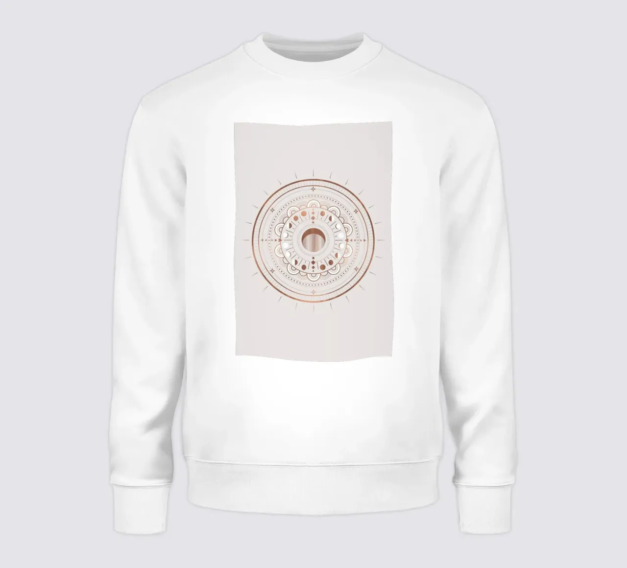 Moon Mandala Rosé felpa da cafelab