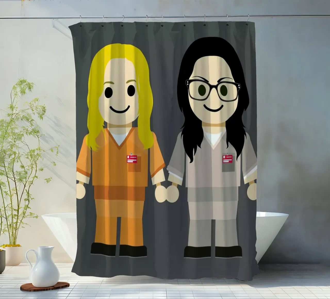 Piper and Alex Toy tenda da doccia da Rafa Gomes