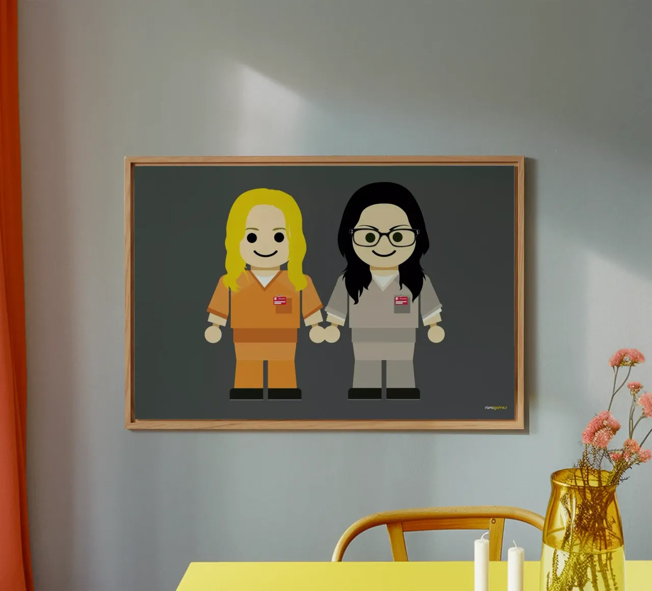 Piper and Alex Toy alluminio dibond da Rafa Gomes