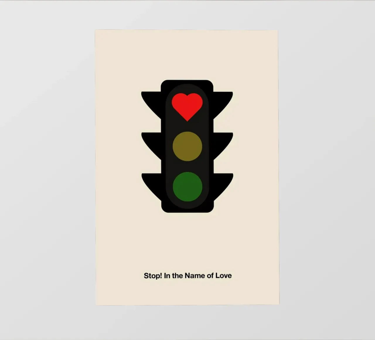Stop! In the Name of Love pellicola backlit da Viktor Hertz