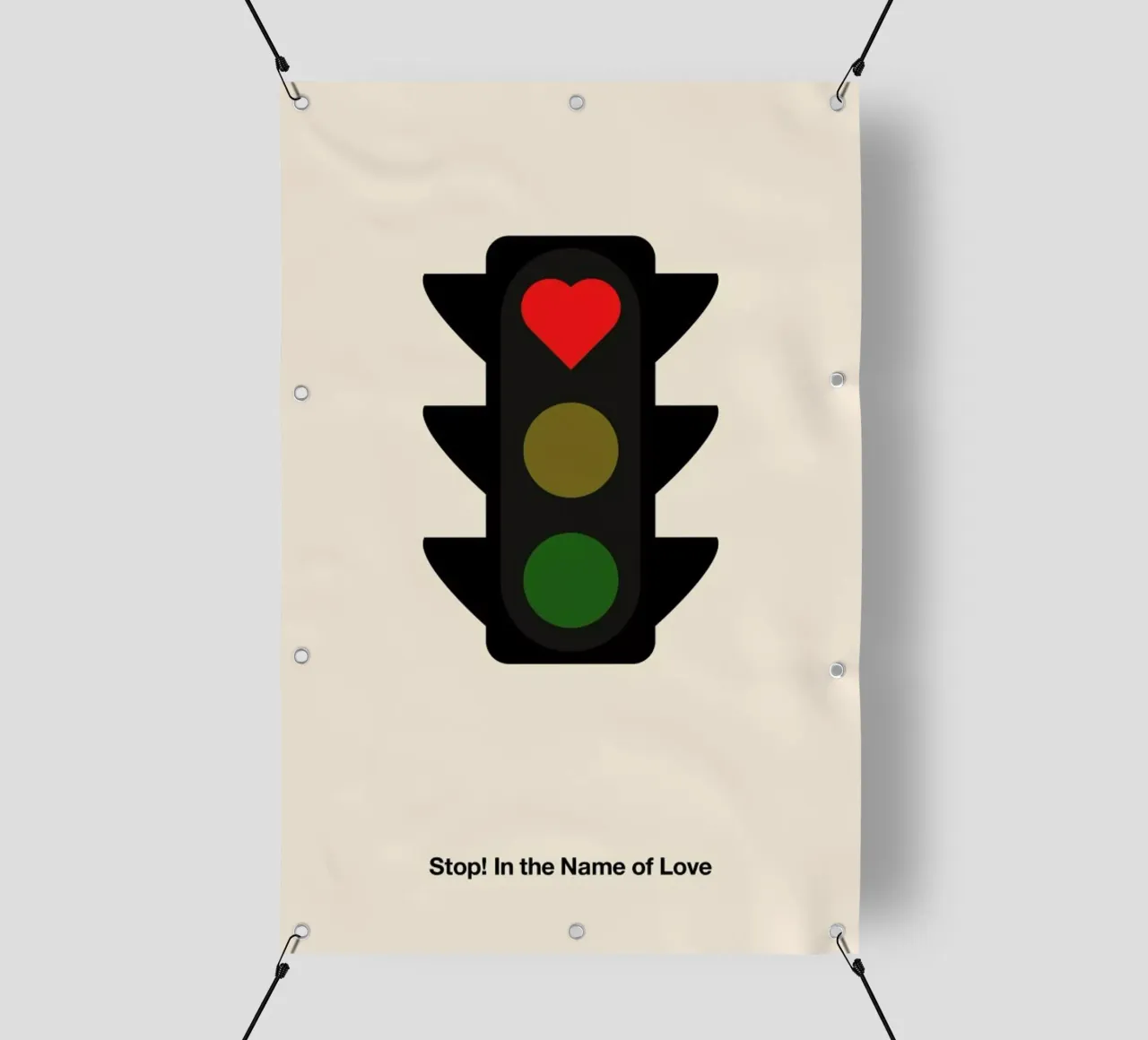 Stop! In the Name of Love telo in pvc da Viktor Hertz