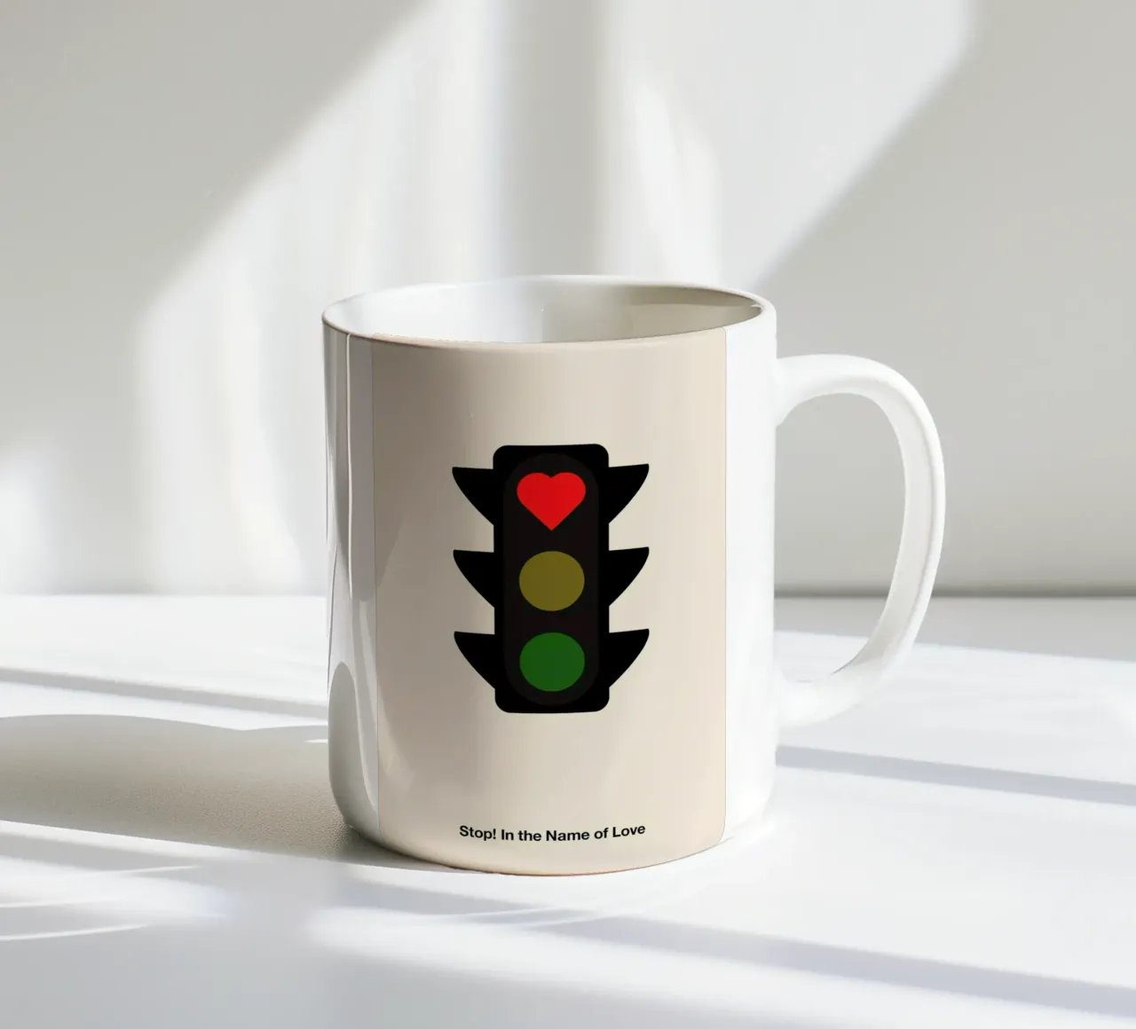 Stop! In the Name of Love tazza in ceramica da Viktor Hertz