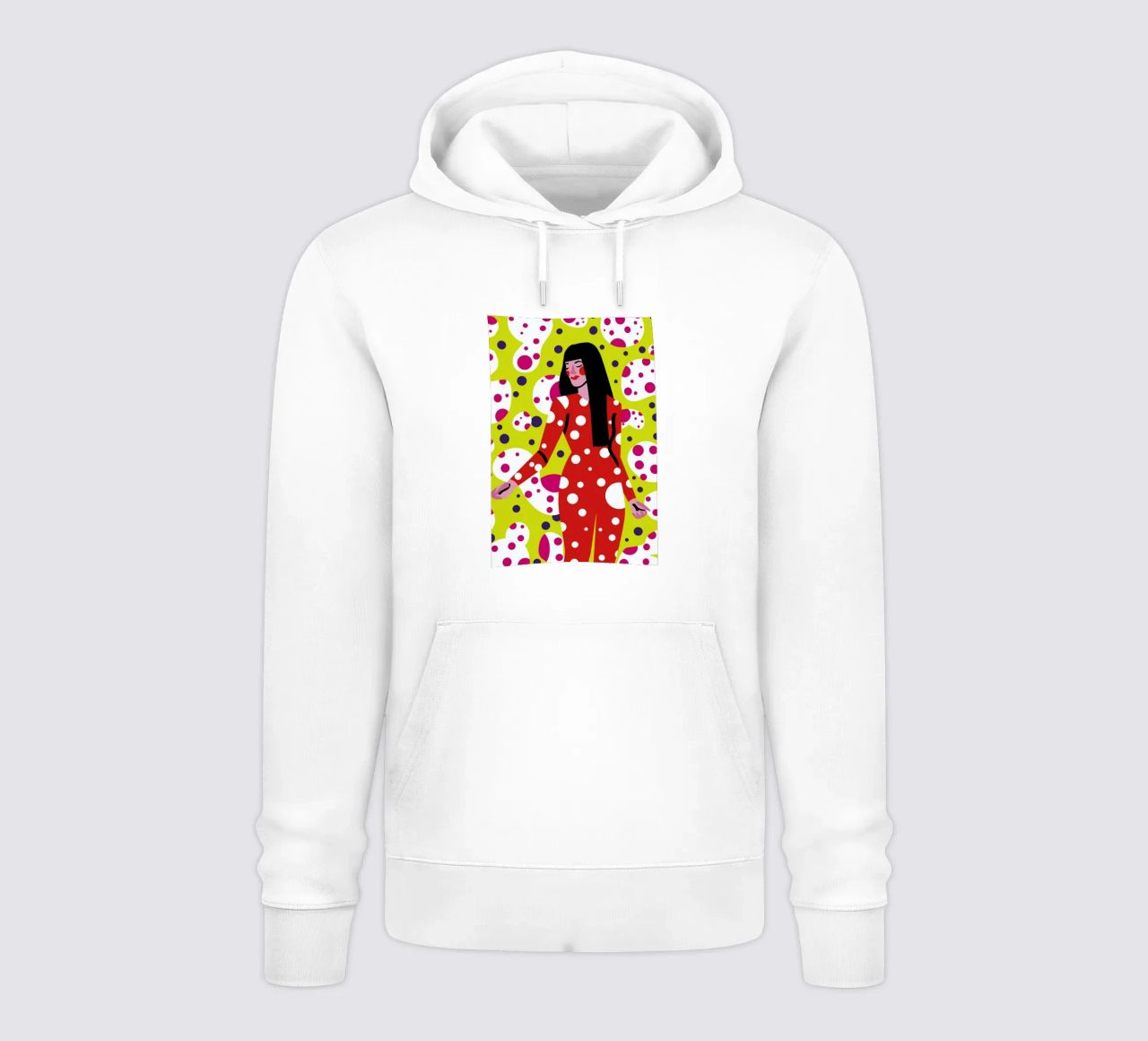 Kusama Print felpa con cappuccio da Mariery Young