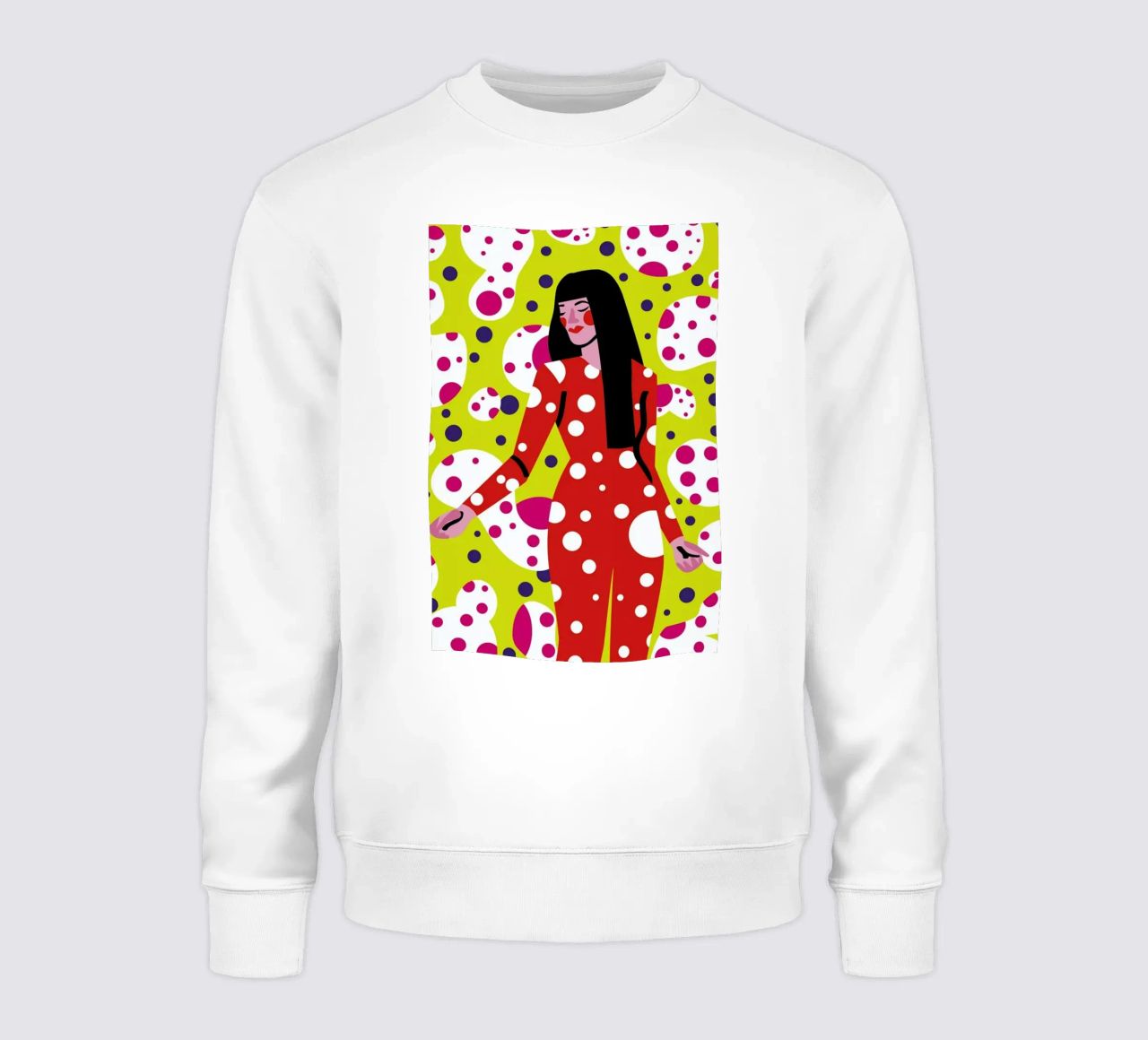 Kusama Print felpa da Mariery Young