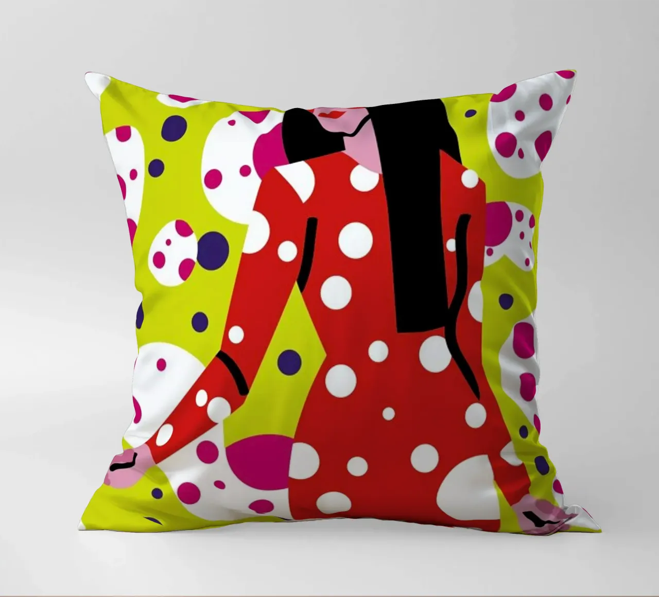 Kusama Print cuscino da Mariery Young