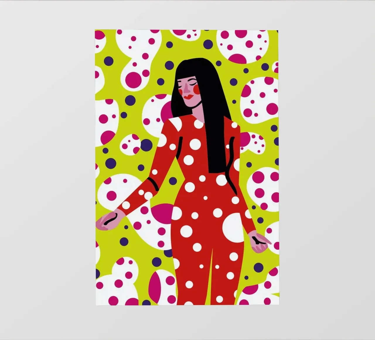 Kusama Print pellicola backlit da Mariery Young