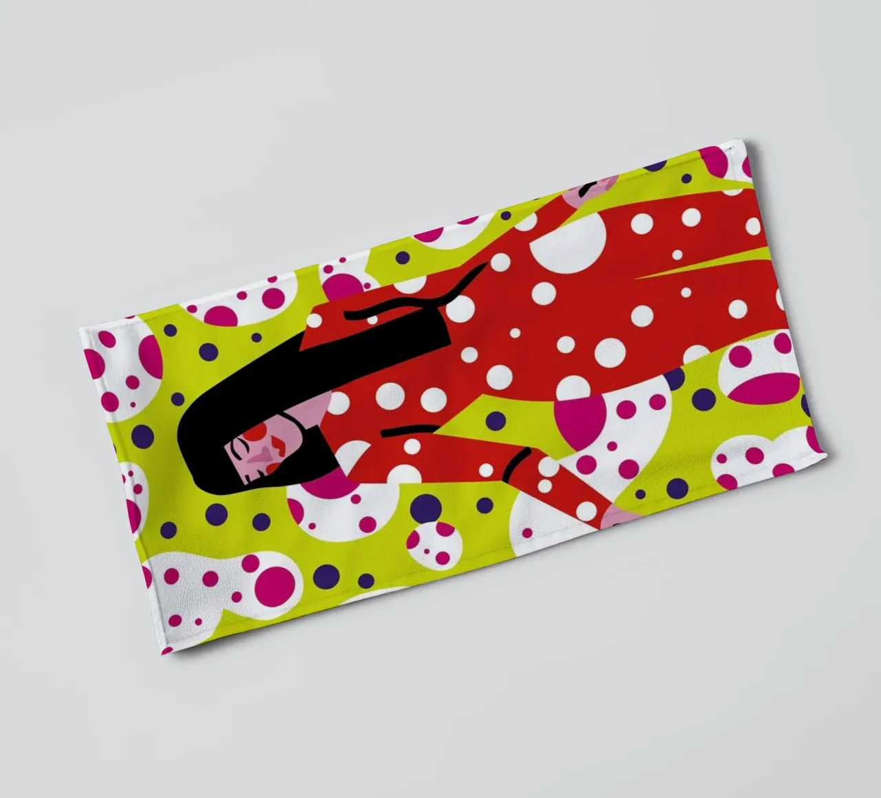 Kusama Print asciugamano da bagno da Mariery Young