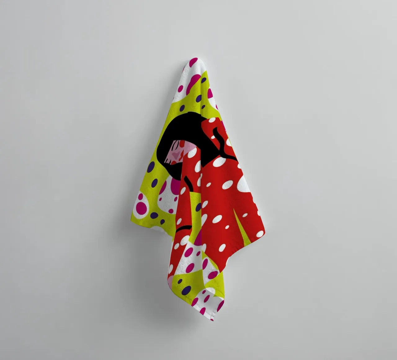 Kusama Print asciugamano da bagno da Mariery Young