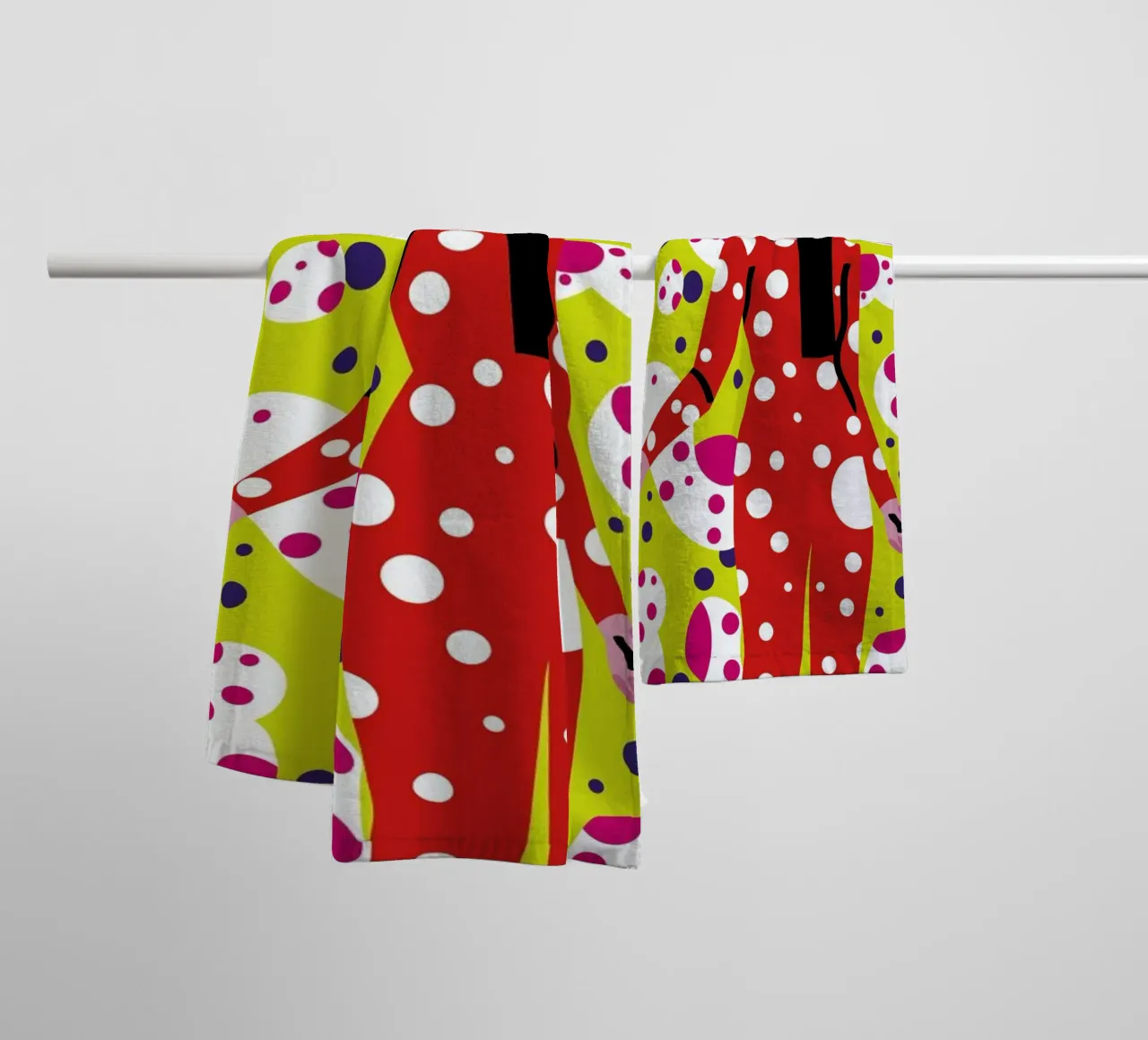 Kusama Print asciugamano da bagno da Mariery Young