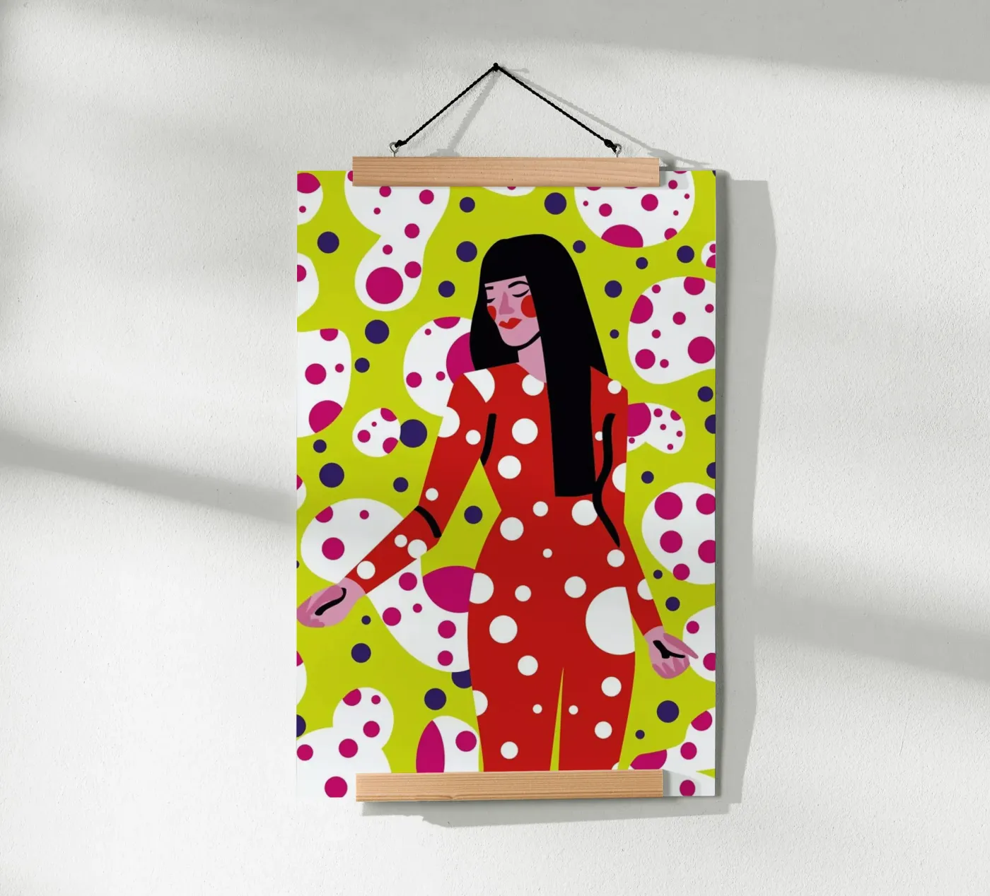 Kusama Print poster da Mariery Young
