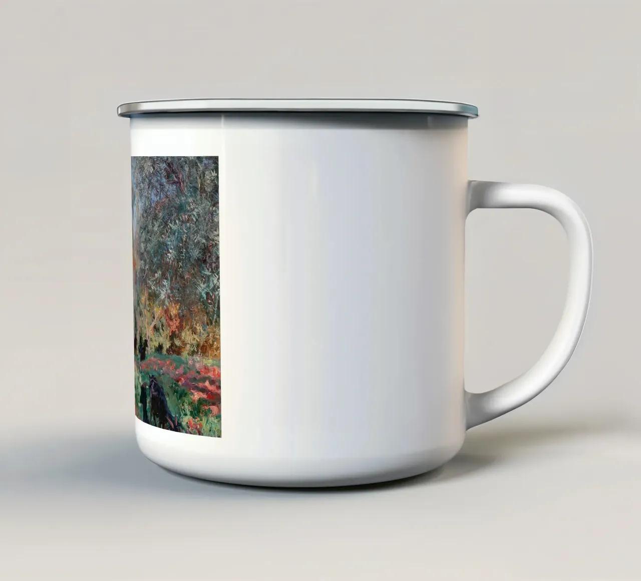 John Singer Sargent - Paesaggio con capre tazza in smalto da Timeless Artworks