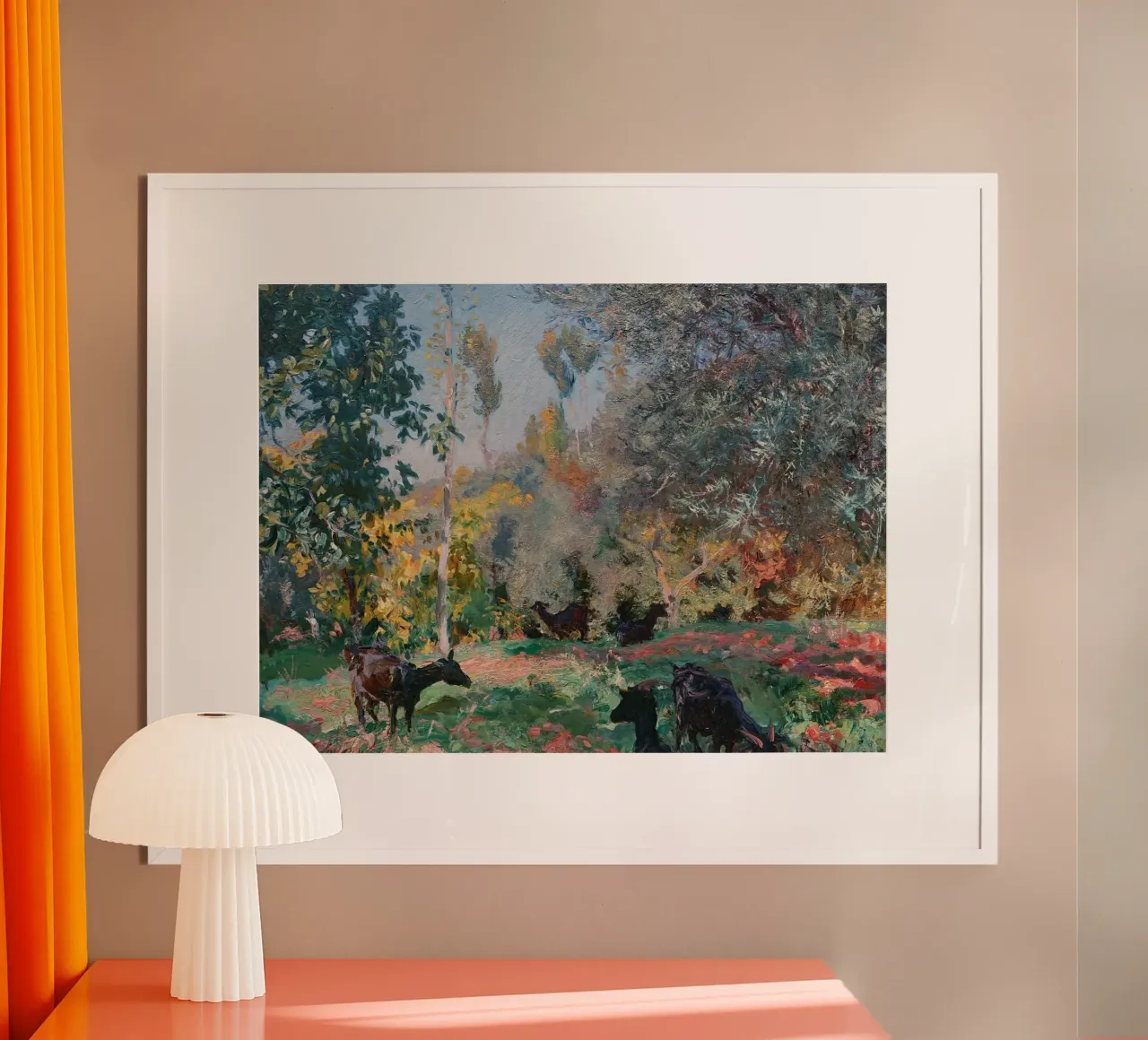 John Singer Sargent - Paesaggio con capre poster da Timeless Artworks
