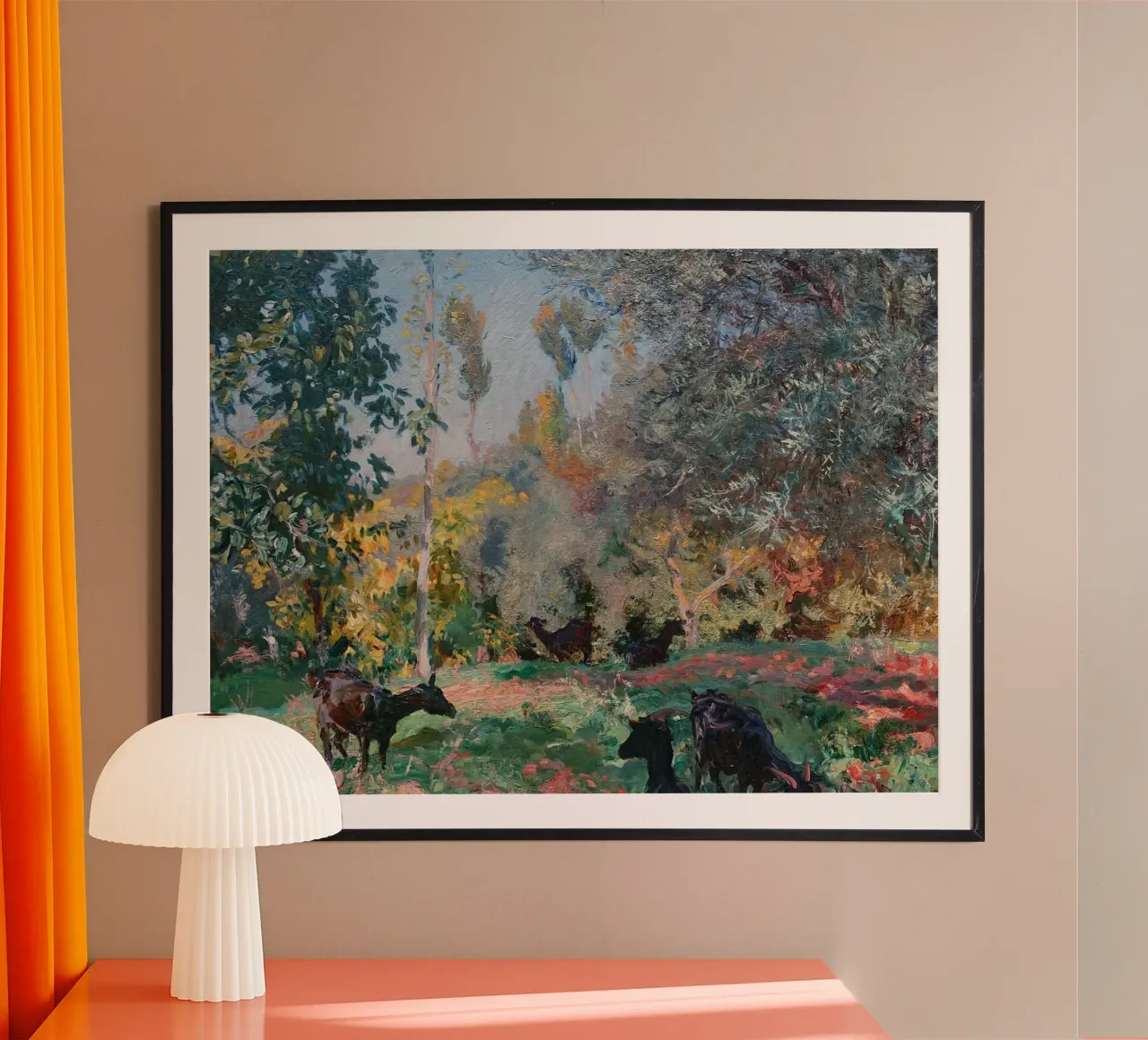 John Singer Sargent - Paesaggio con capre poster da Timeless Artworks