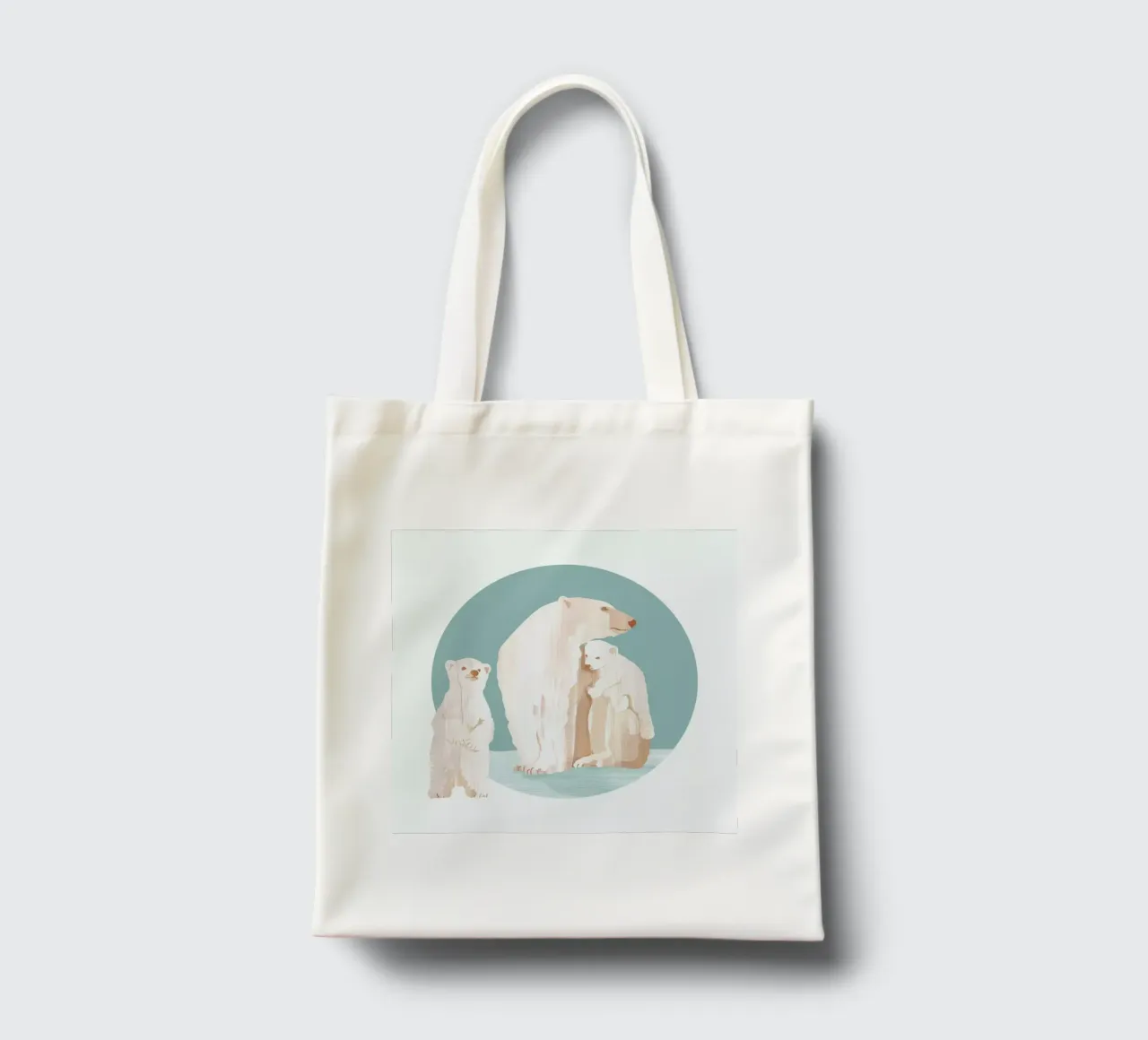 Snow Cuddles borsa in juta da Goed Blauw