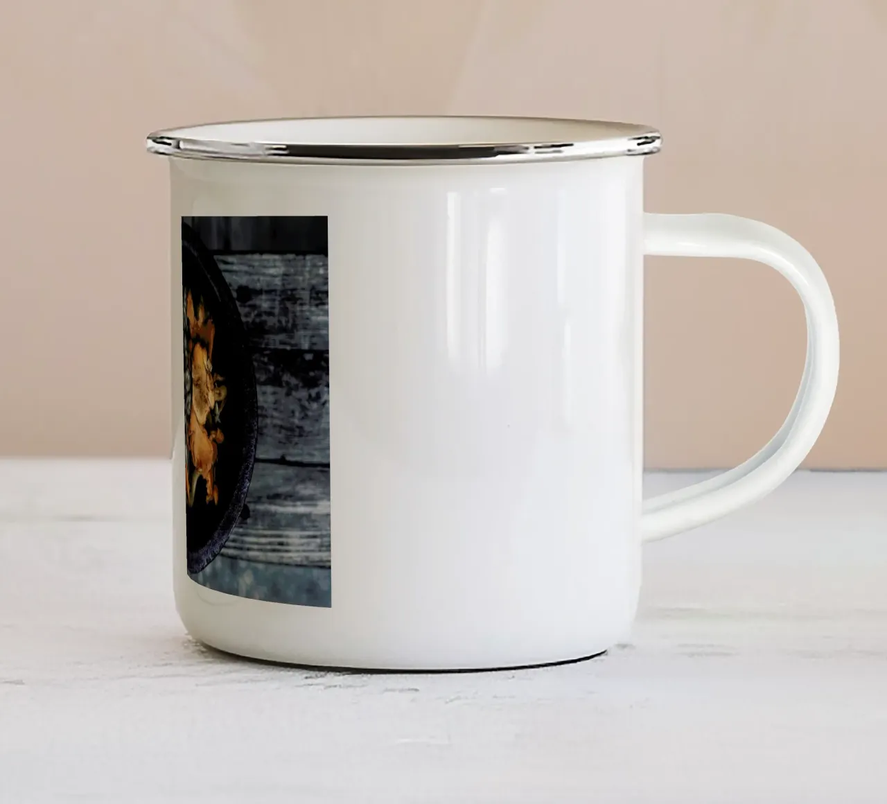 Pilzsaison tazza in smalto da Eat this