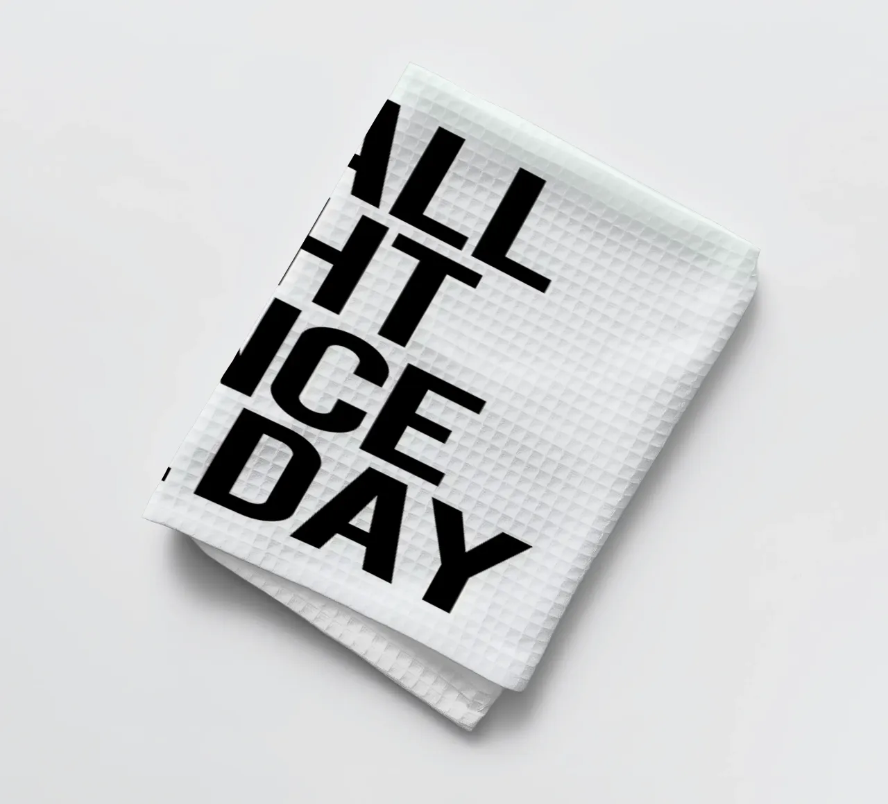 Up all night tea towel by Studio One