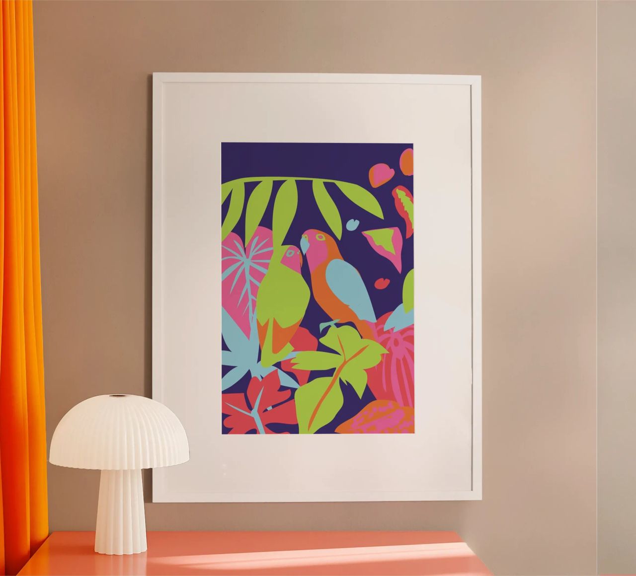 Tropical Jungle Birds poster de Mariery Young