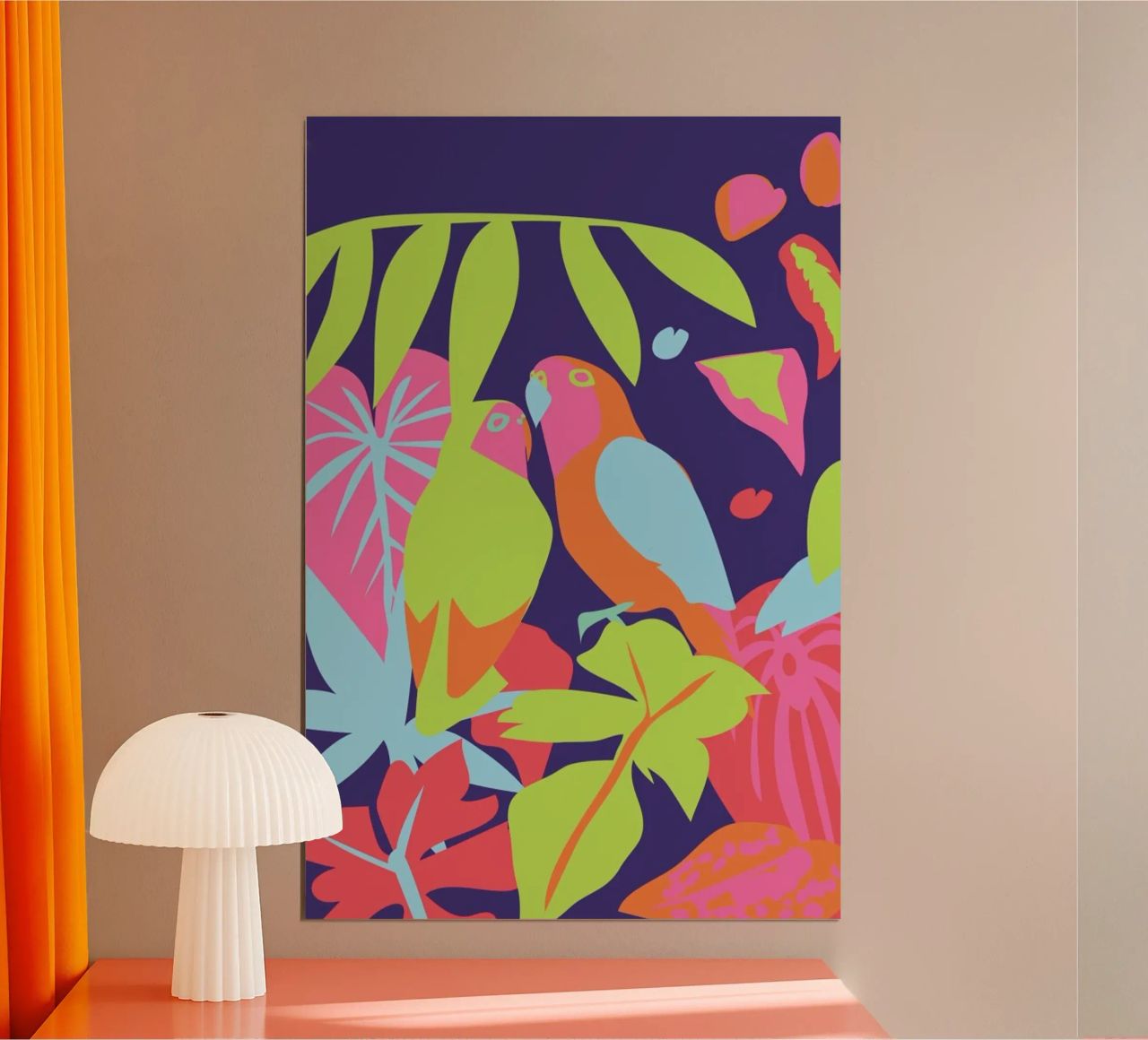 Tropical Jungle Birds poster de Mariery Young
